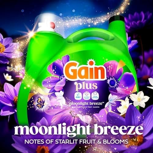 Gain Plus Oxi Liquid Laundry Detergent Moonlight Breeze 170 fl oz 129 Loads