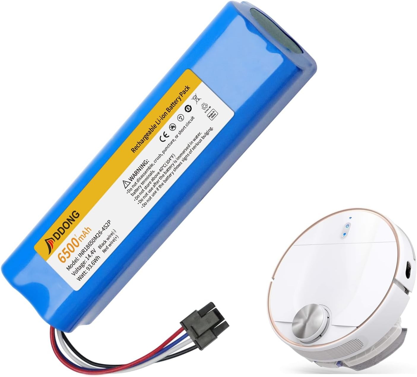 Upgraded 6500mAh Replacement Battery for Eufy Robovac L70 Hybrid L10 T2190