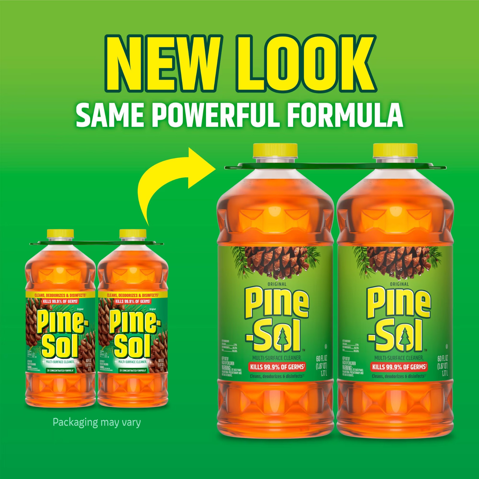 Pine-Sol Multi-Surface Cleaner – 2X Concentrated Original 2 Count x 60 Fl Oz