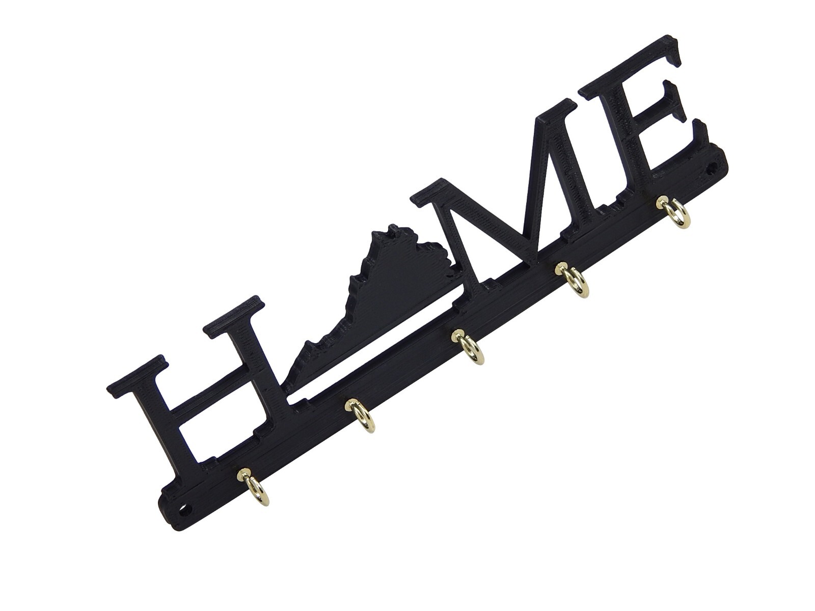 Virginia Home State Shape Key Holder Hanger Rack Hooks Housewarming Wall Gift