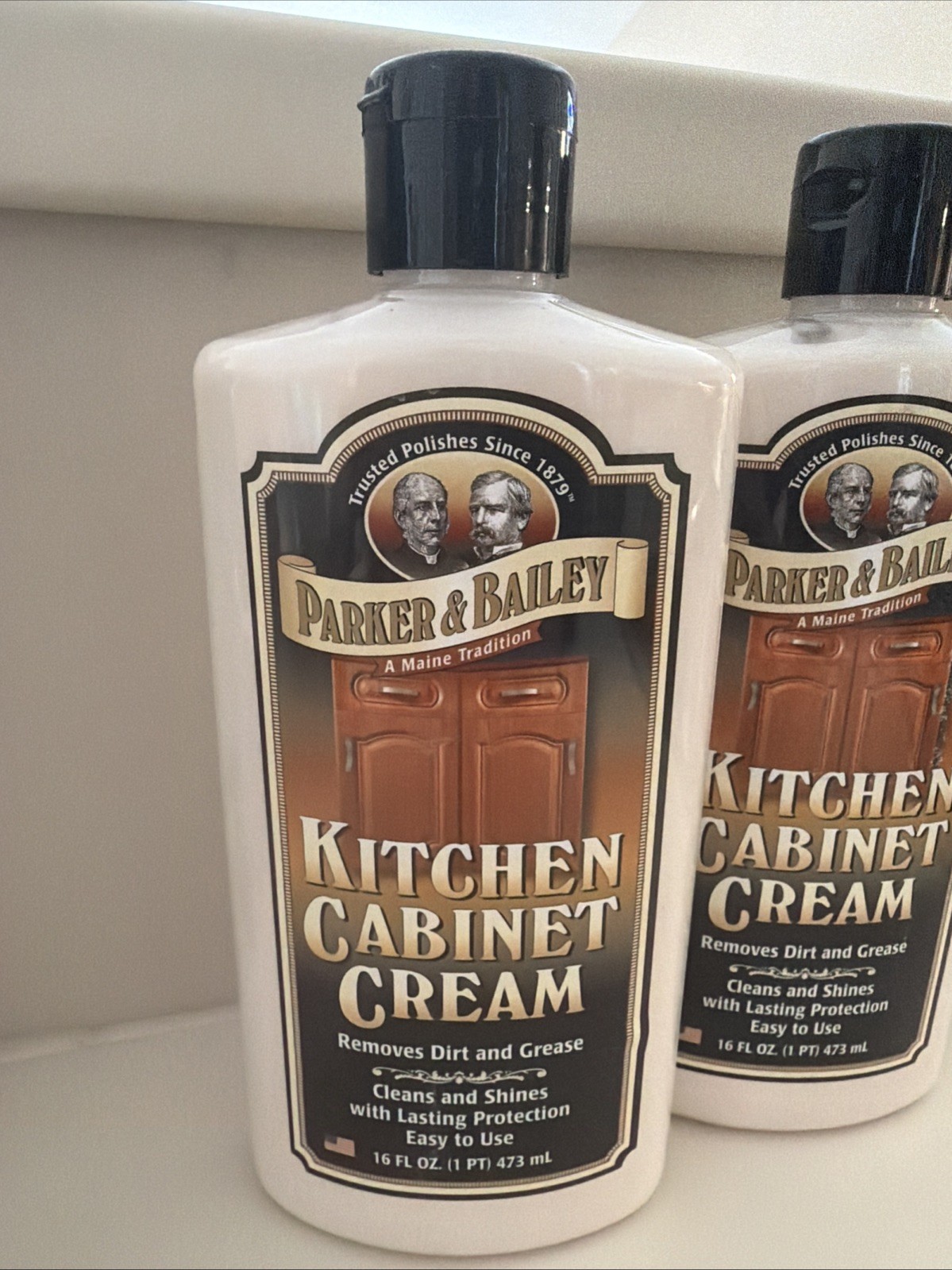 2-pack PARKER & BAILEY Kitchen CABINET CREAM All Woods Clean & Shine 16 Fl Oz