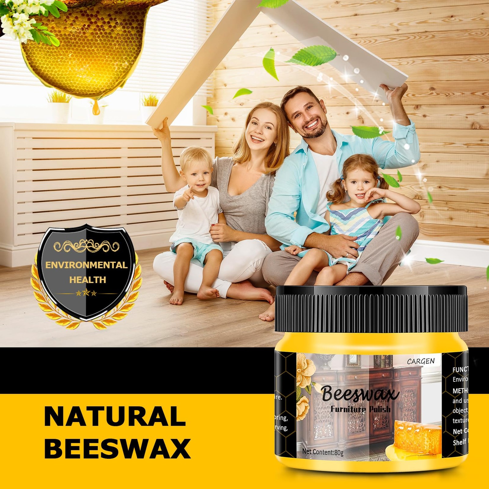 3 PCS Wood Seasoning Beewax Natural Beewax Traditional Wood Wax Multipurpose …