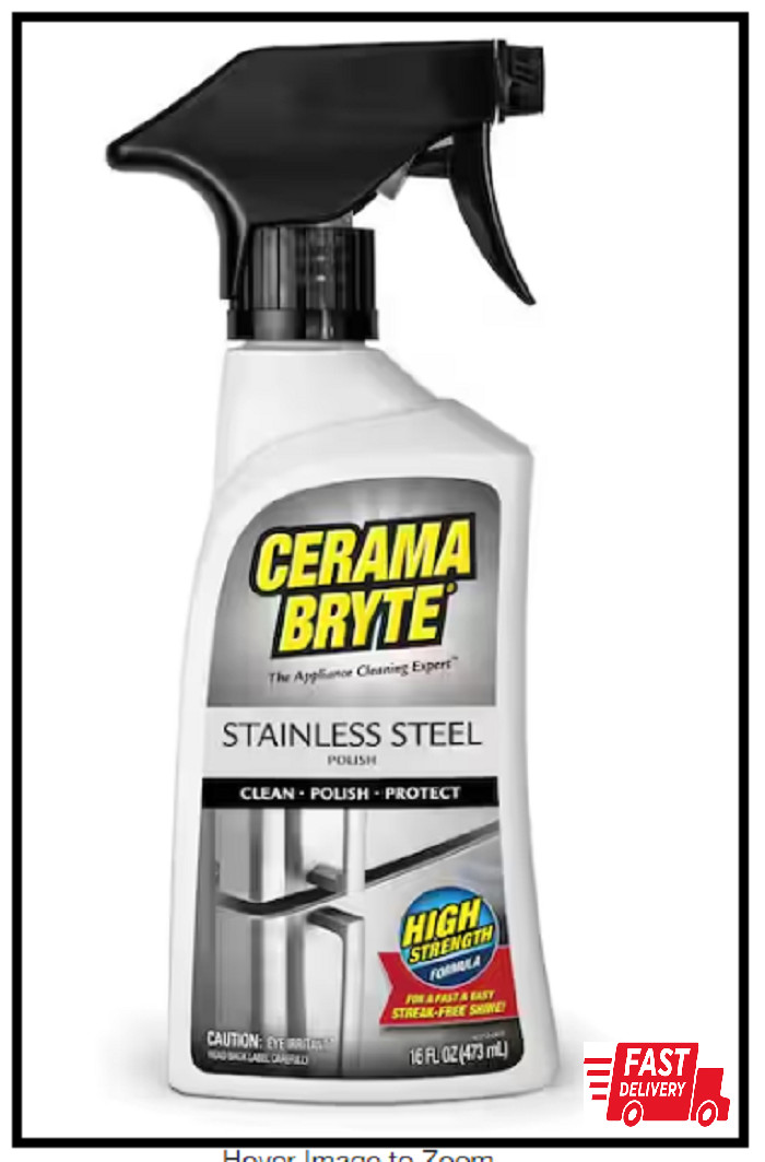 Cerama Bryte Stainless Steel Cleaning Polish and Conditioner 16 Oz.
