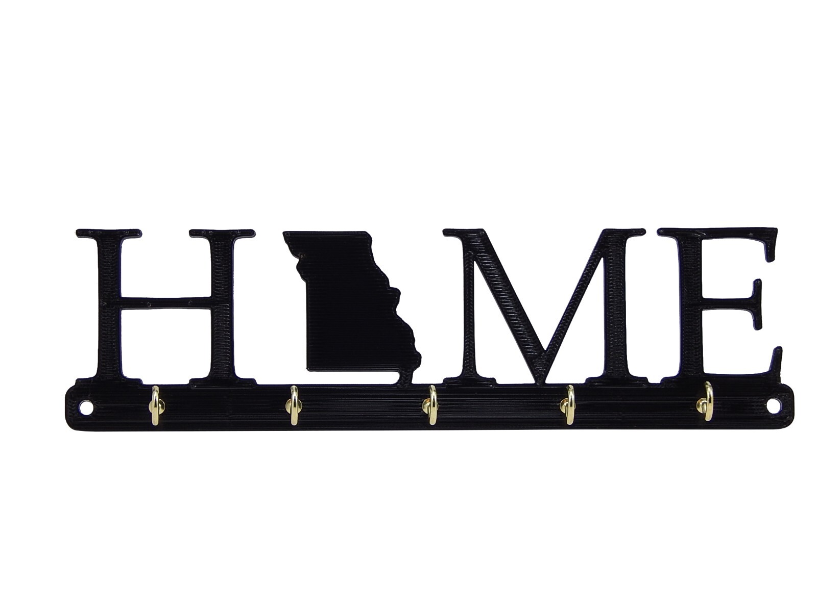 Missouri Home State Shape Key Holder Hanger Rack Housewarming Gift Wall Decor