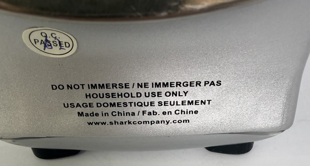 Shark Euro-pro Electric Flatiron GI467 Turquoise & Gray TESTED WORKS 1500 Watts