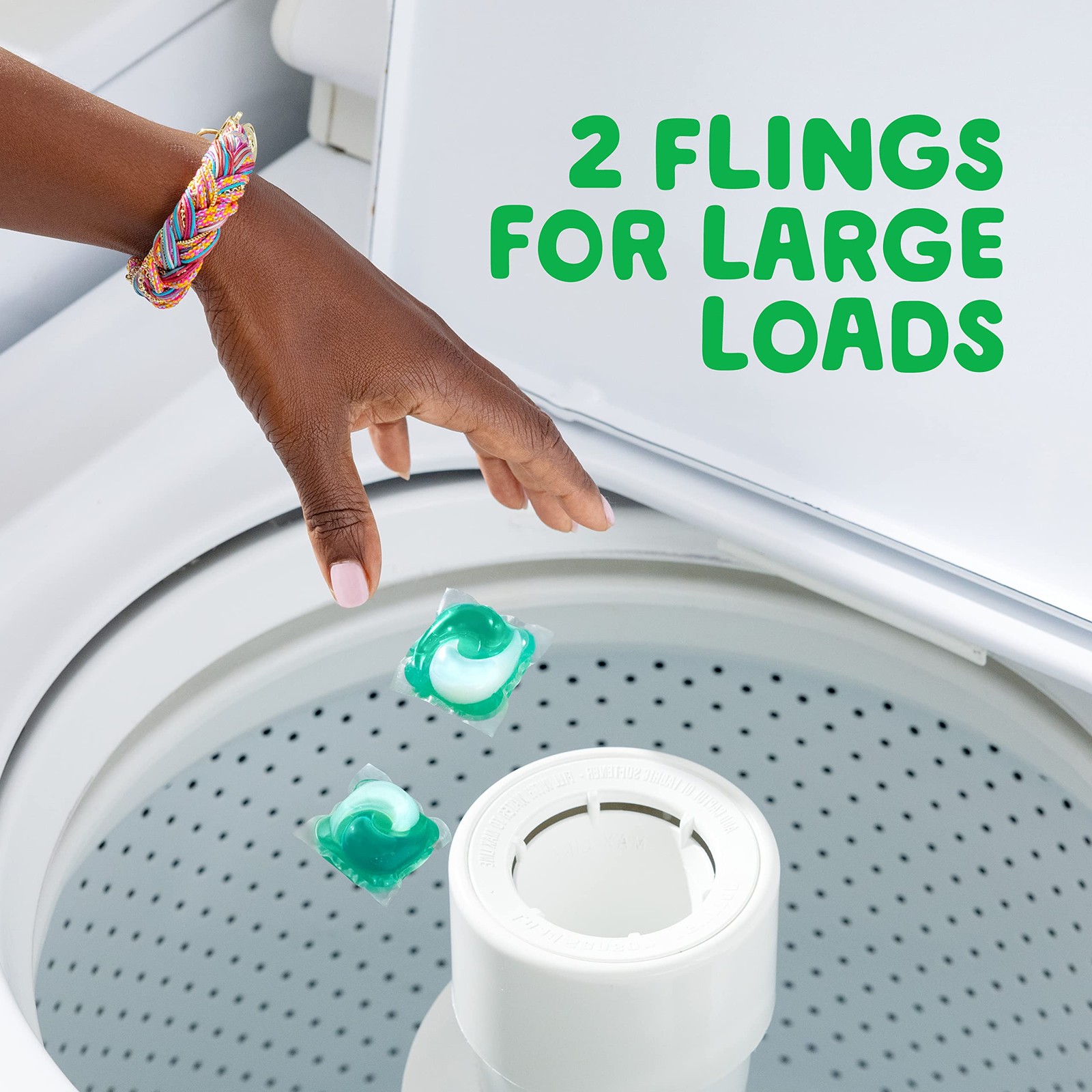 Gain Flings Laundry Detergent Pacs with Odor Defense, 76 76 Count (Pack of 1)