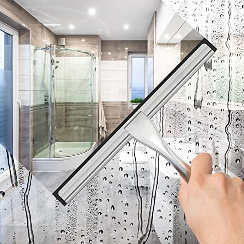 All-Purpose Stainless Steel Shower Squeegee for Assorted Colors , Sizes