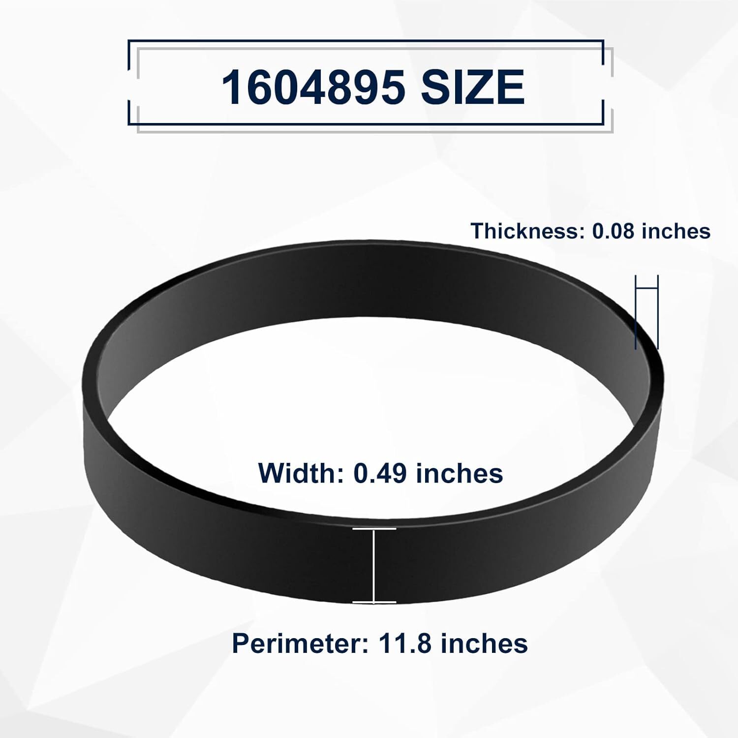 2Pack For Bissell Powerforce Powerforce Helix Vacuum Belts Replaces 1604895