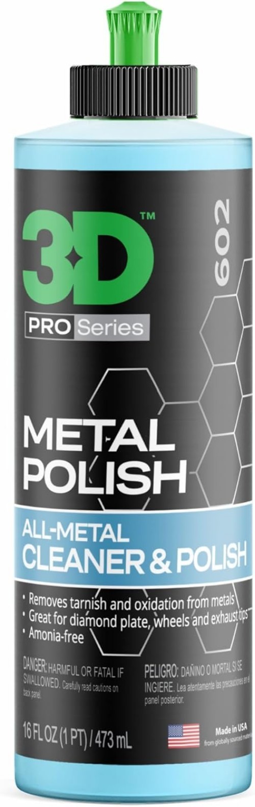 Metal Polish – Heavy Duty Car Metal Polish for Aluminum, Chrome, Brass, Coppe…