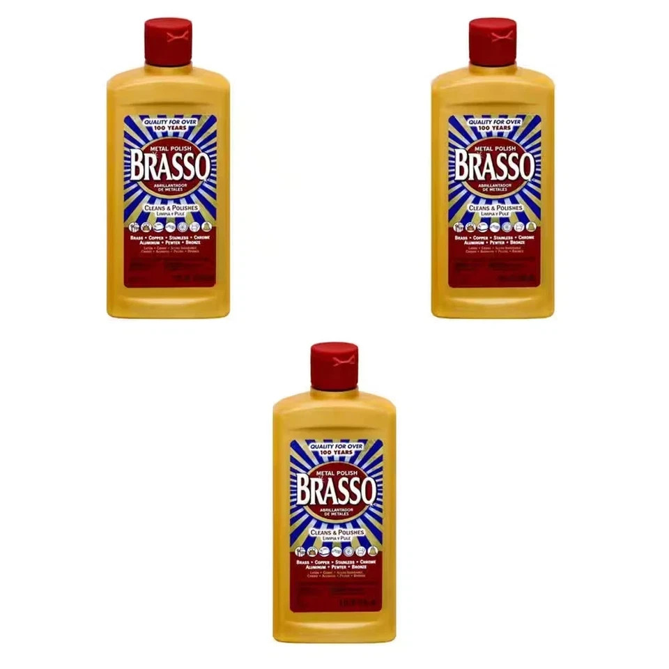 Brasso 8 Oz Metal Polish 3 Pack