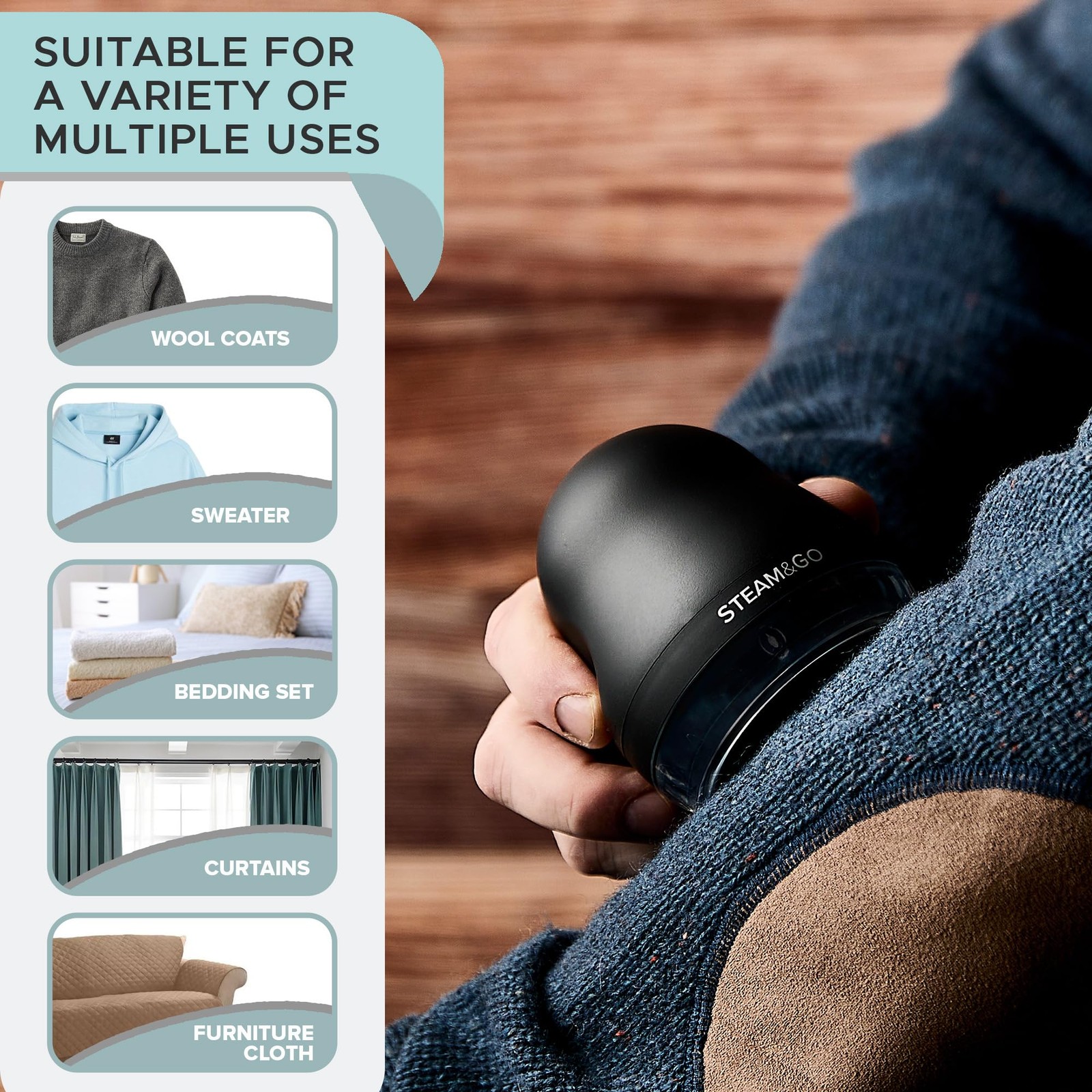 Steam And Go Lint Remover, 220v, Compact Design