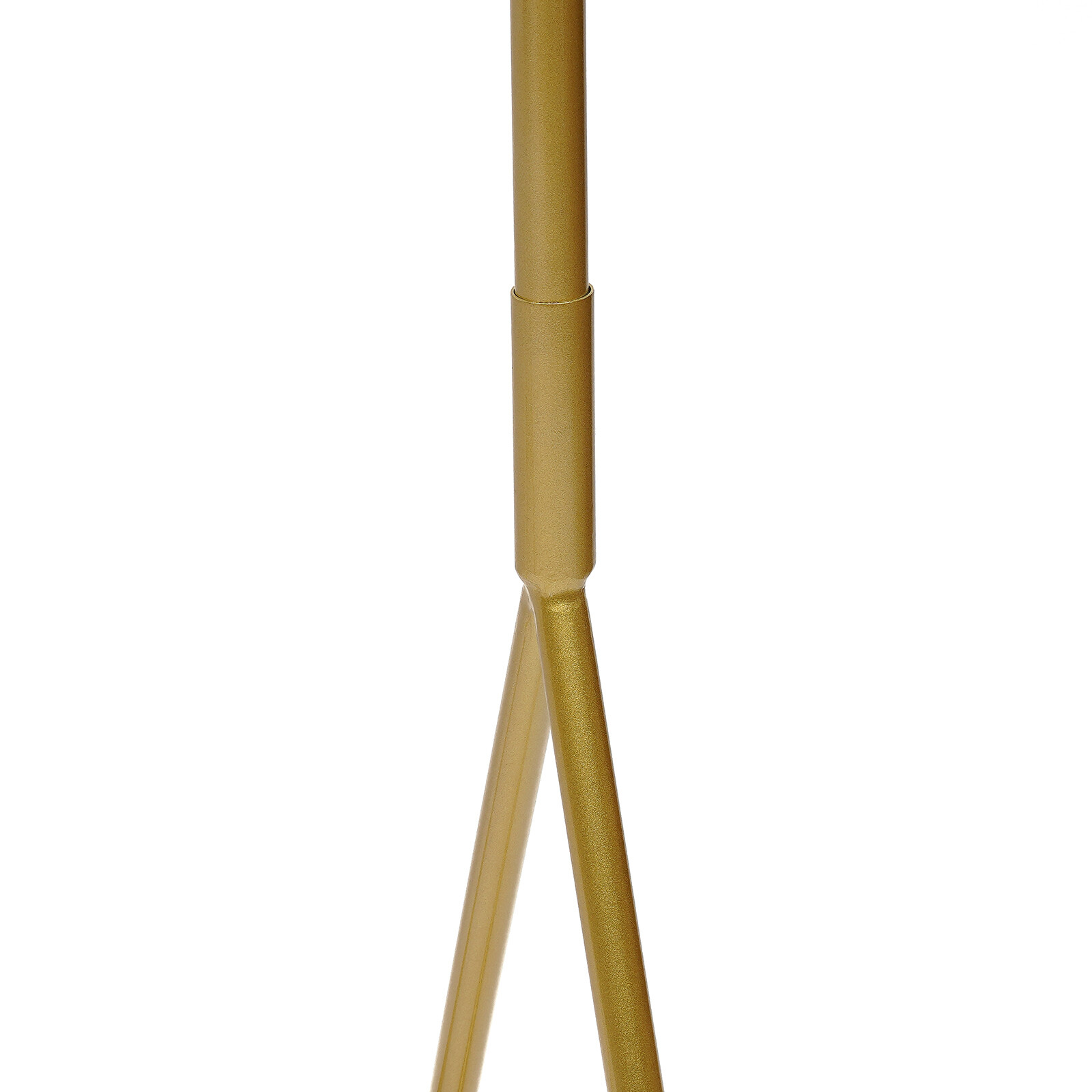 2 Tiers Freestanding Metal Clothes Rack Iron Retro Golden Portable Garment Shelf