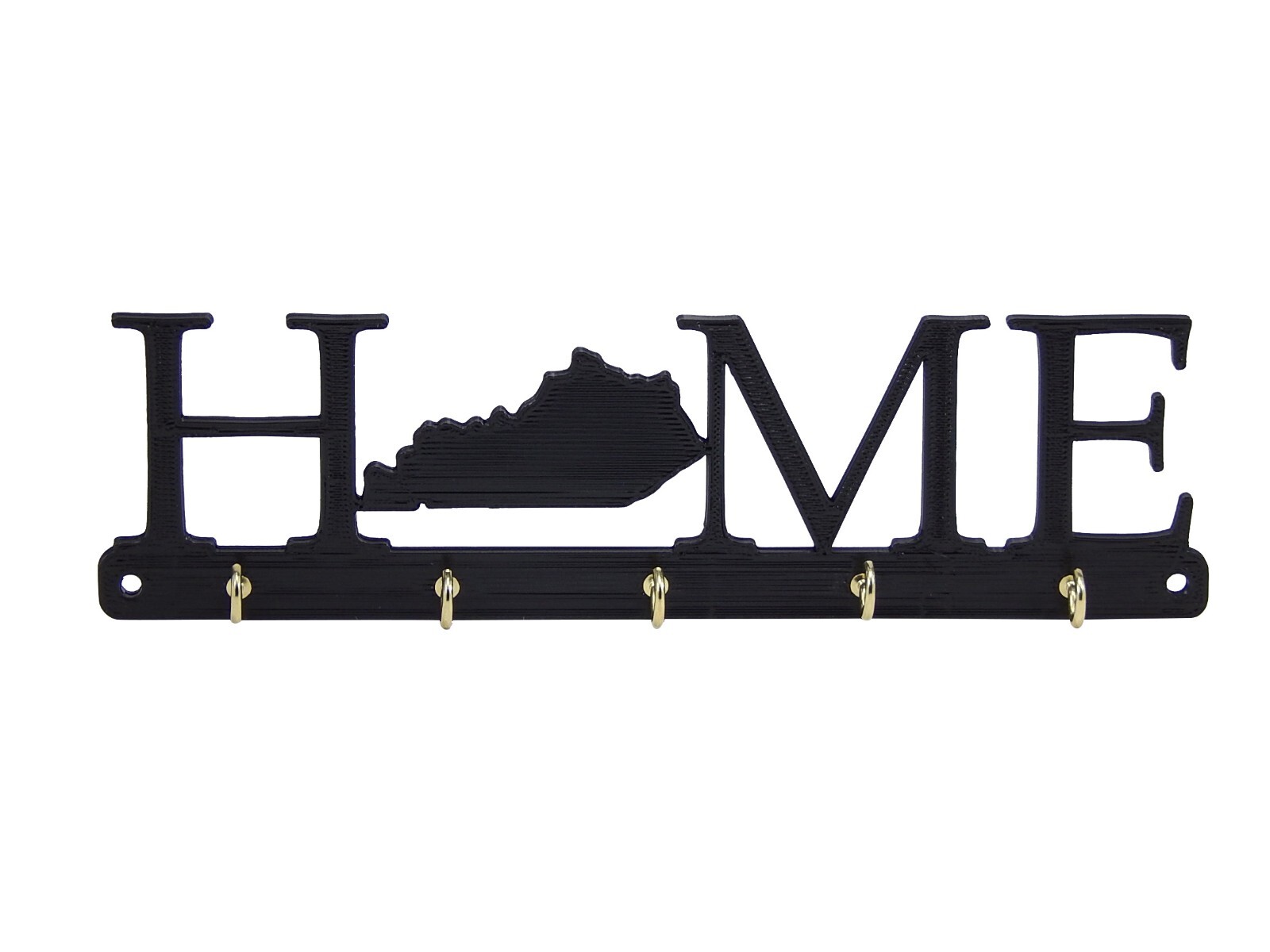 Kentucky Home State Shape Key Holder Hanger Rack Hooks Housewarming Wall Gift