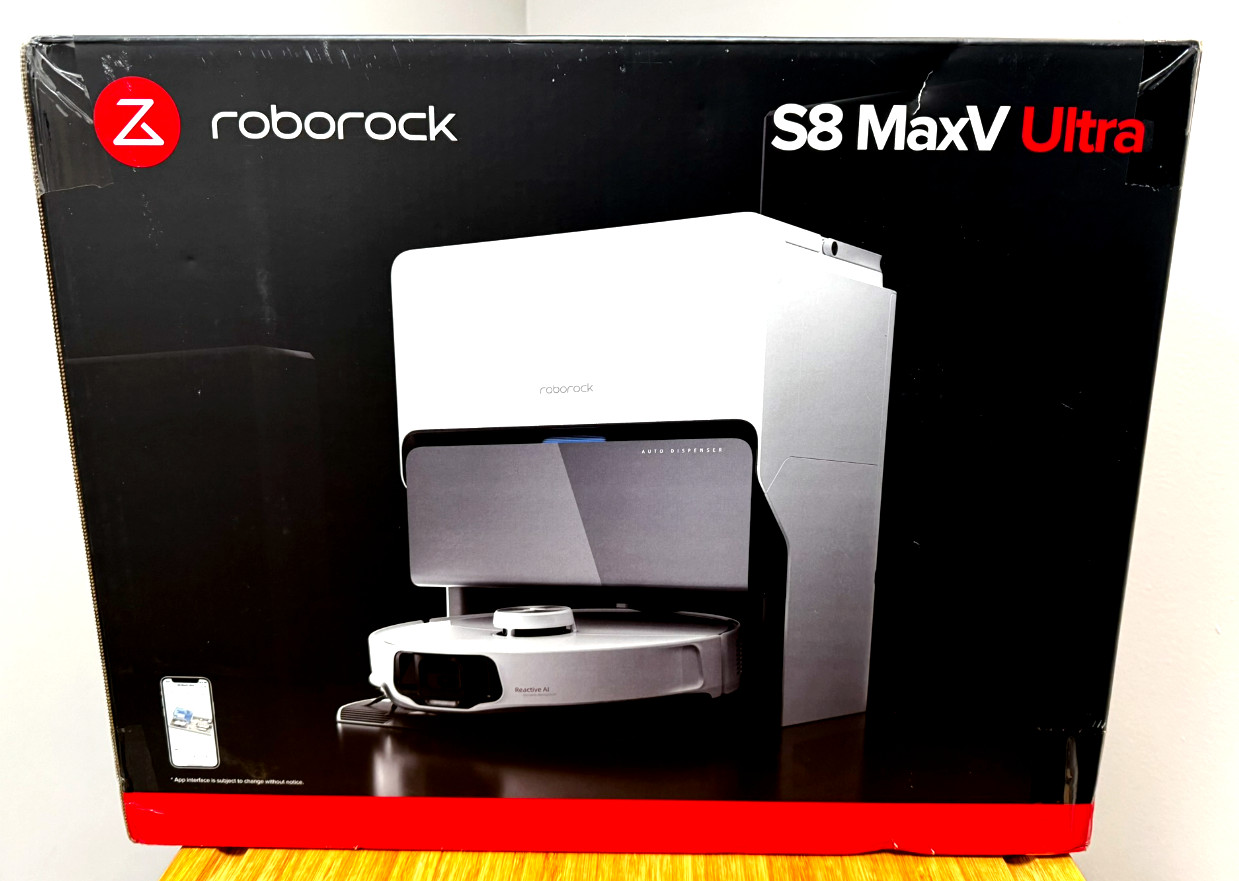 New Roborock S8 MaxV Ultra Robot Vacuum and Mop with FlexiArm Design Side Brush