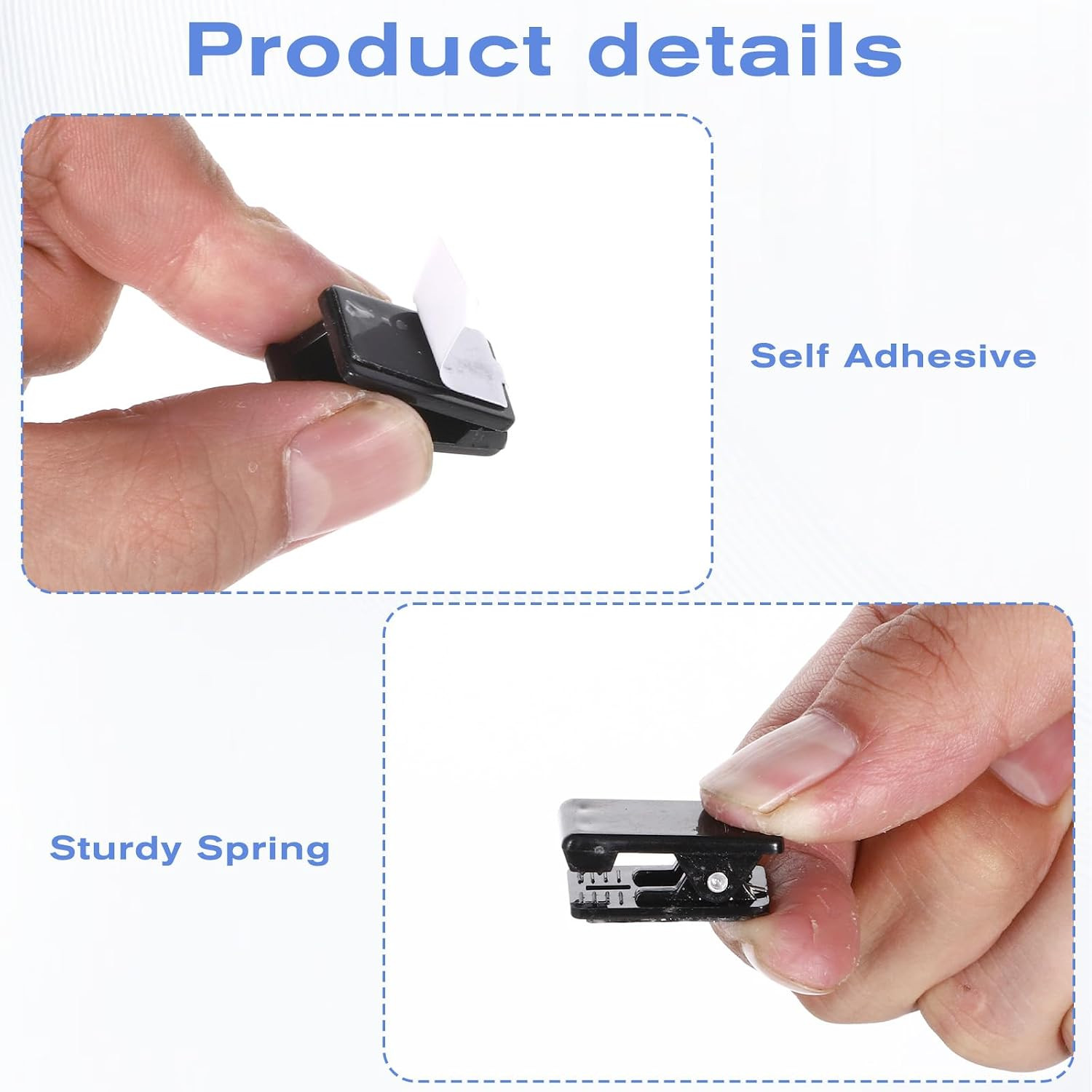 15 Pcs Tapestry Wall Hanging Clips, Self-Adhesive Plastic Banner Clips for Walls