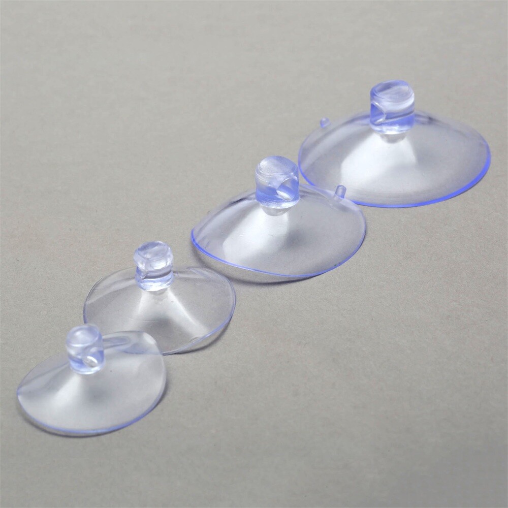 1.1″-1.57″ Transparent Rubber Suction Cup Sucker Window Glass Wall Hook Hanger