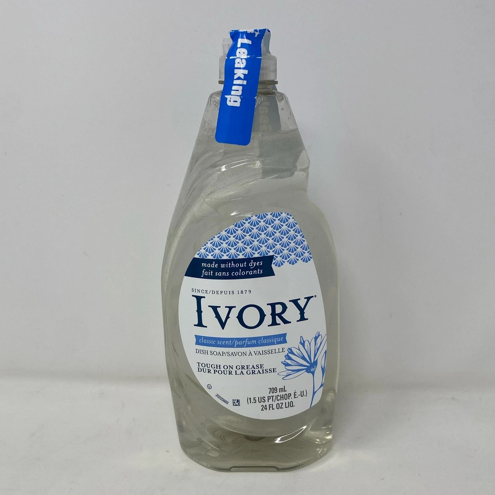 Ivory Classic Scent Dish Soap, Clear, 24 fl oz