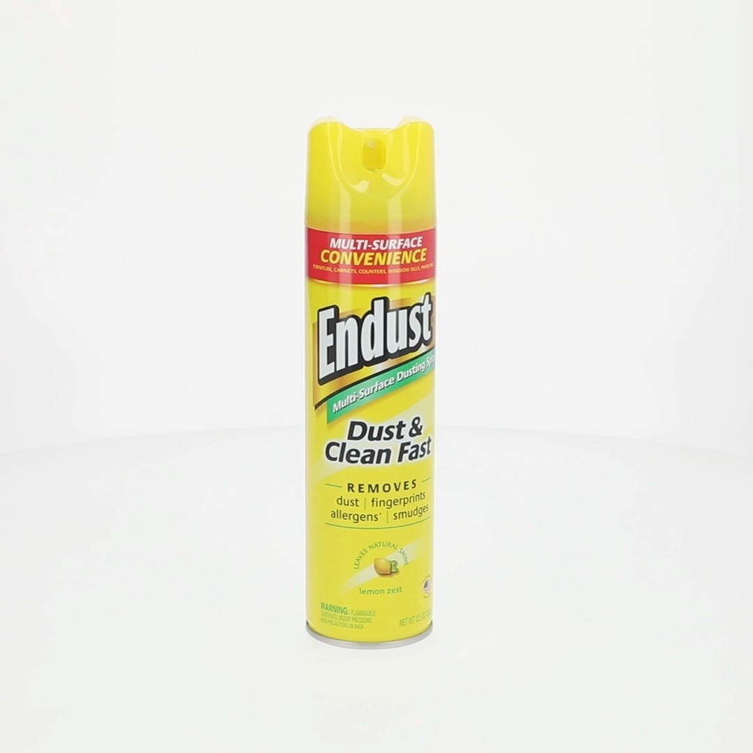 Endust® Multi-Surface Dusting and Cleaning Spray, Lemon Zest, Aerosol, 12.5 oz.