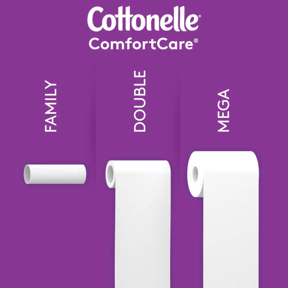 Cottonelle Ultra ComfortCare Toilet Paper 24 Mega = 96 REGULAR ROLLS Soft TISSUE