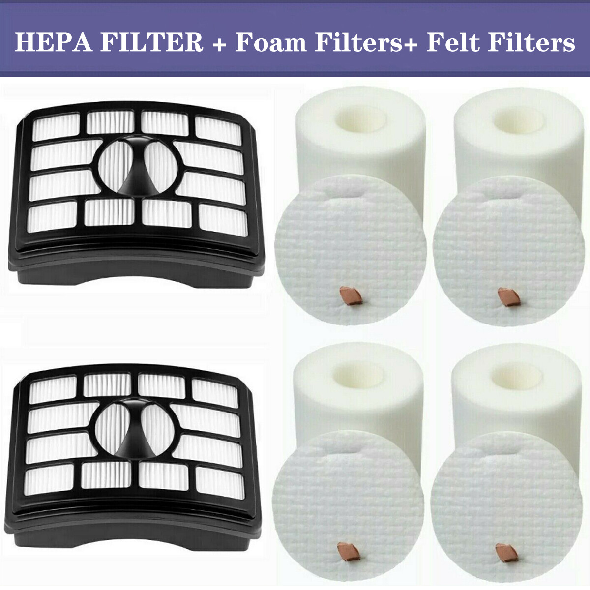 Vacuum Filters Replacement for Shark Rotator Professional Lift-Away NV500 NV501
