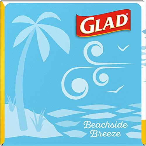 Glad 4 Gallon Drawstring Trash Bags 80 Count Blue Febreze Freshness Odor Control