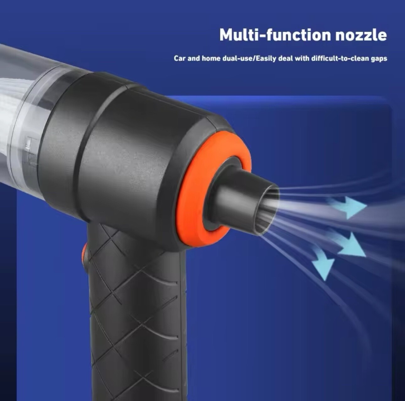 Handheld Vacuum Cordless Keyboard Cleaner Air Duster with Nozzles