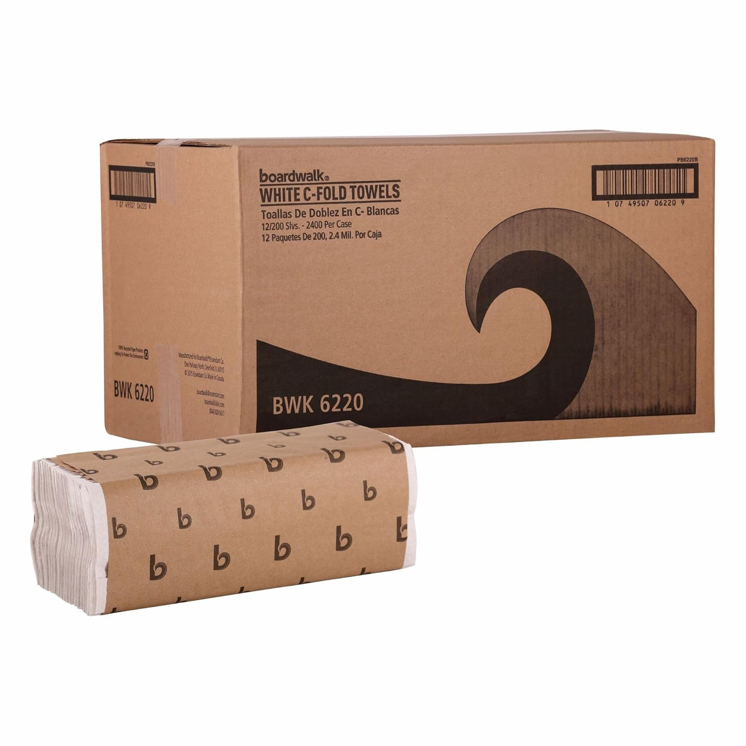 C-Fold Disposable Bathroom Paper Hand Towels, 1-Ply, 11.44 X 10, 200 Sheets/P…