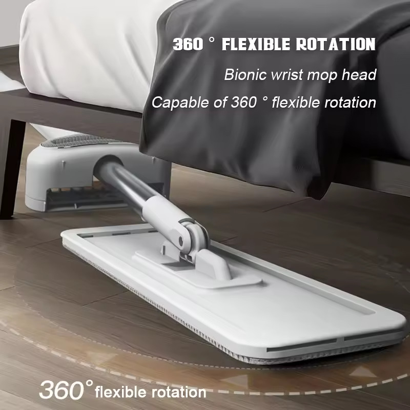 Self Cleaning Spin Mop Microfiber Flat Mop Squeeze Floor Cleaning Tool