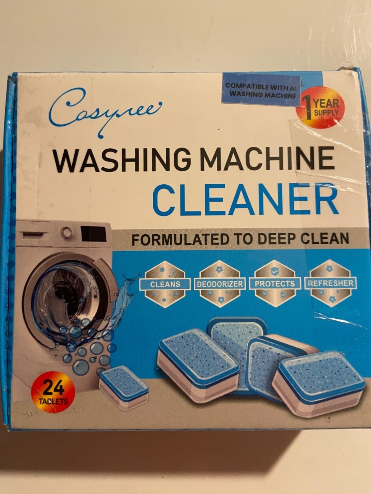 Splash Spotless Washing Machine Cleaner Deep Cleaning for HE Top Load Washers an