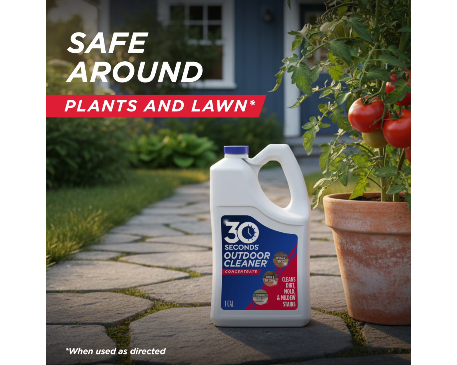 30 Seconds Outdoor Concentrate Algae Mold and Mildew Cleaner (2 Gallon) – 2 Pack