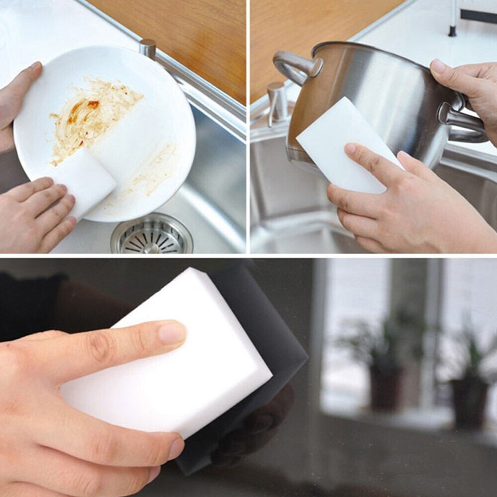 50 PCS Sponge Eraser BULK PACK Melamine Cleaning Foam 3/4″ Thick Kitchen Bath