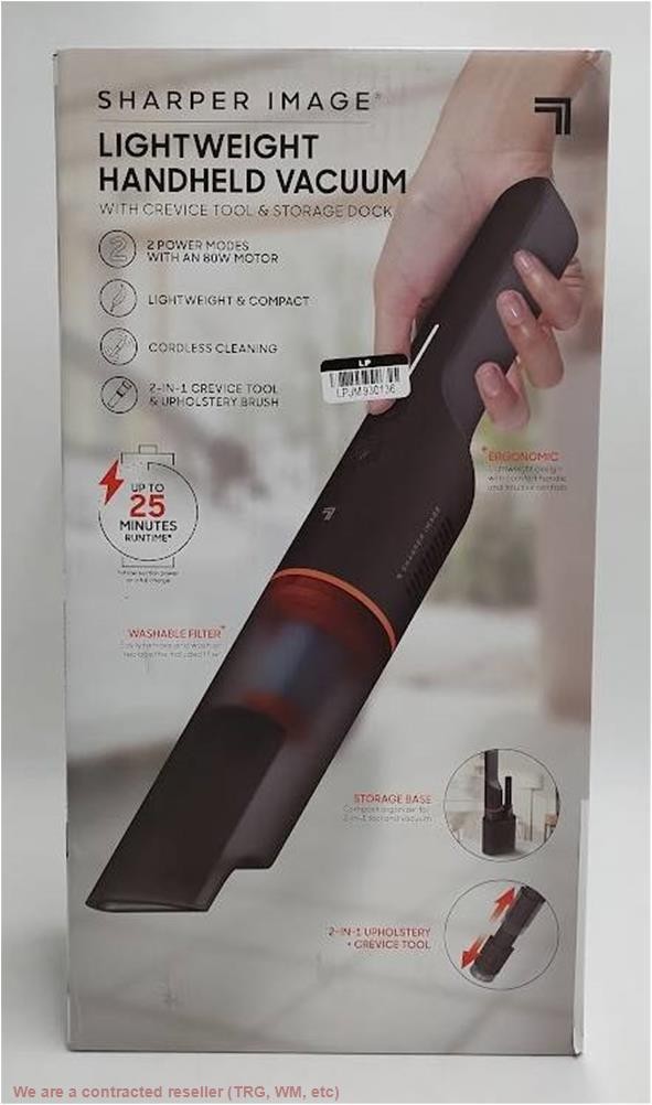 Sharper Image Lightweight Handheld Vacuum 2-In-1 Cordless Black SEE DETAILS