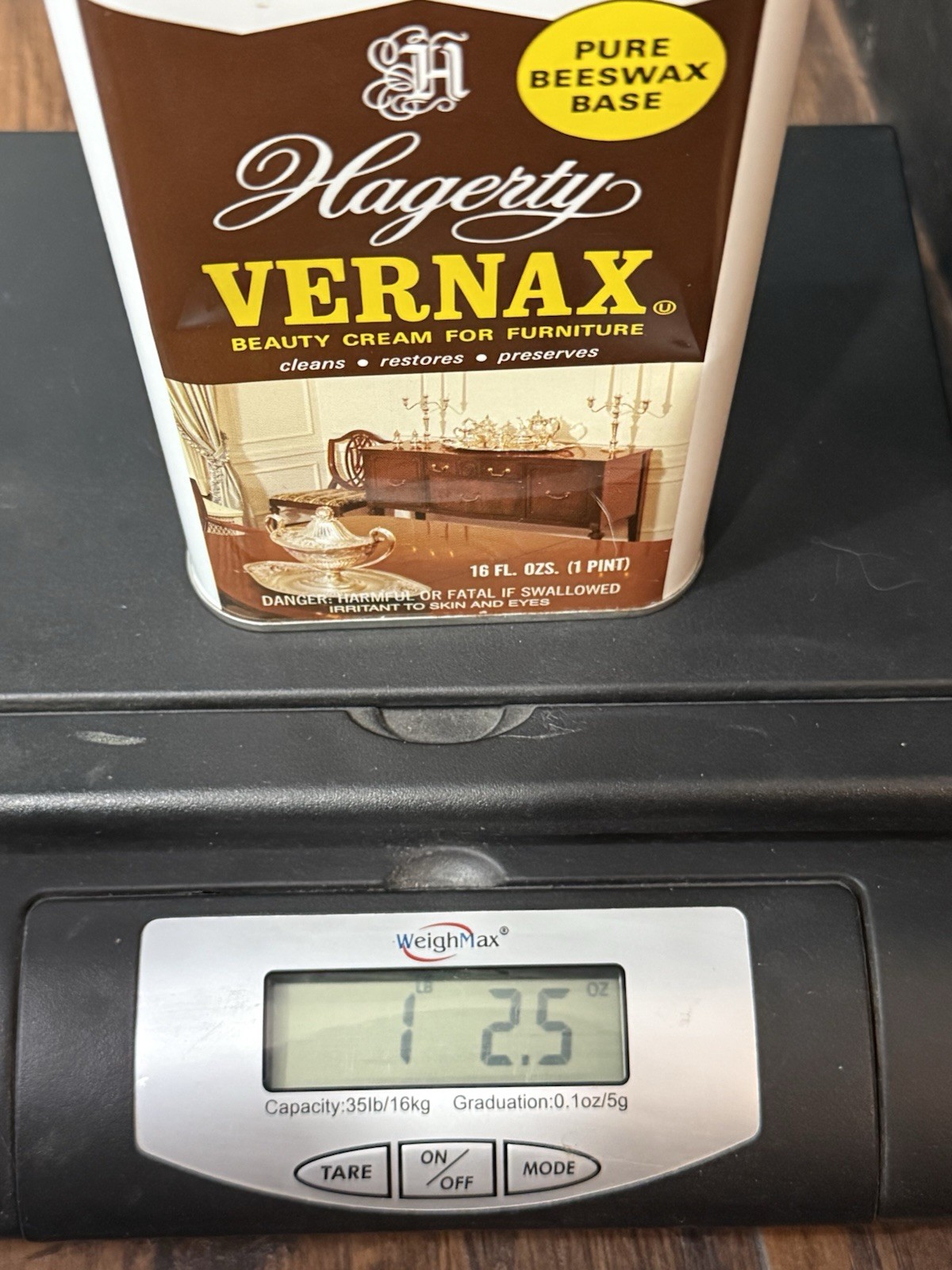 Hagerty Vernax Furniture Polish These Wax Base 16 Ounces