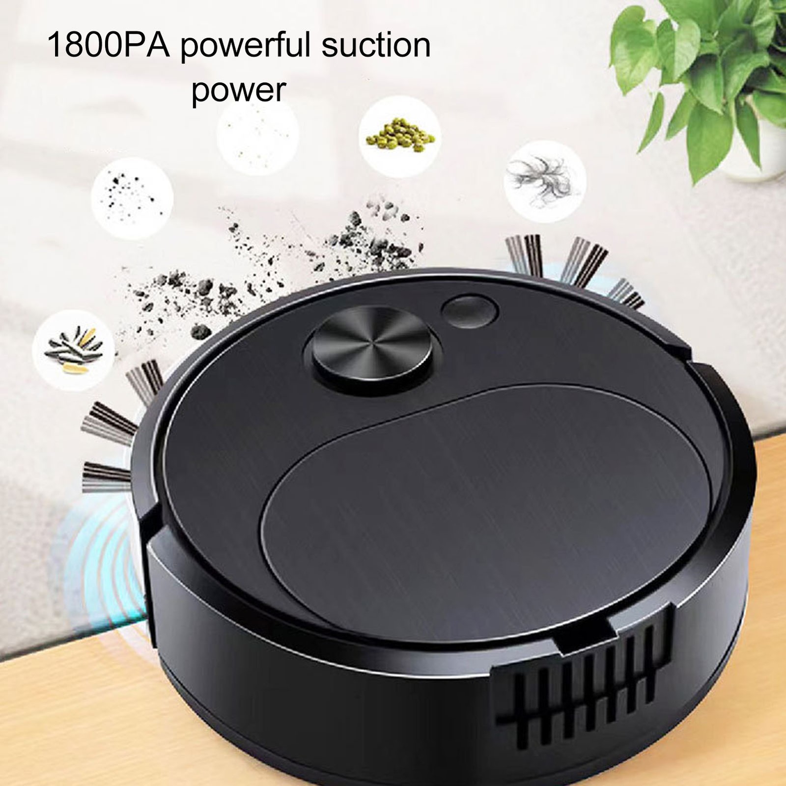 Robot Vacuum Automatic Vacuum Cleaner Low Noise Rechargeable 3 In 1 Intelligent