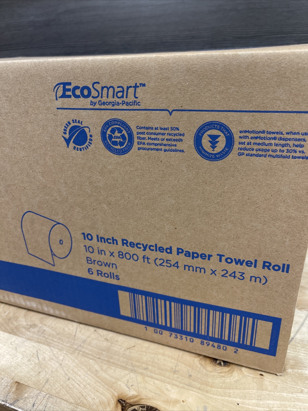 enMotion 89480 Brown Paper Towel Roll, 10” X 800ft, Case of 6 Rolls New
