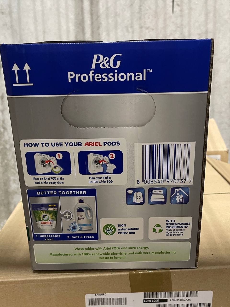 Ariel Professional Liquipods Regular 2×50 Washes 100W 1906g New Bulk Pack