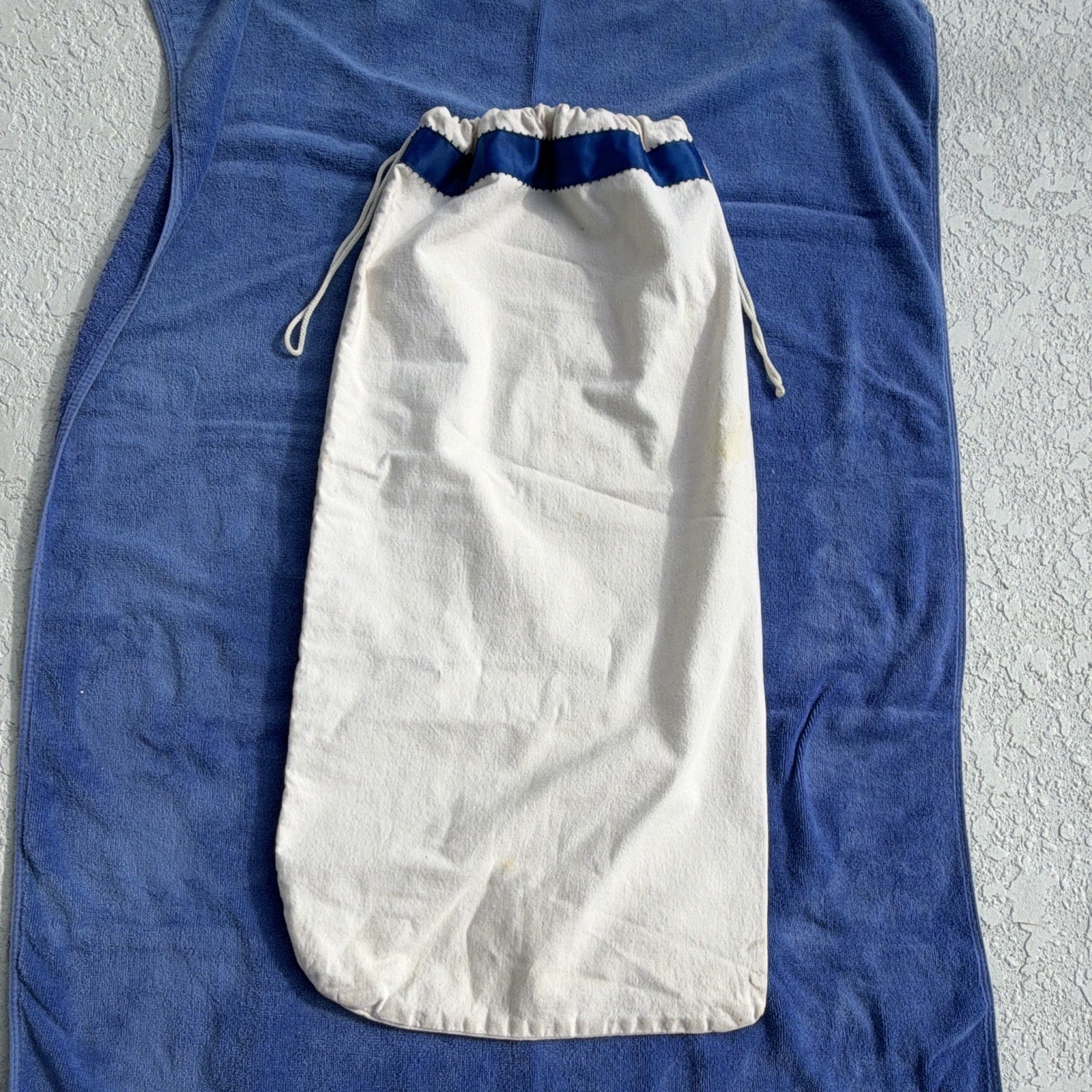 Auburn Tigers Drawstring Laundry Bag White/Blue Graphic Print