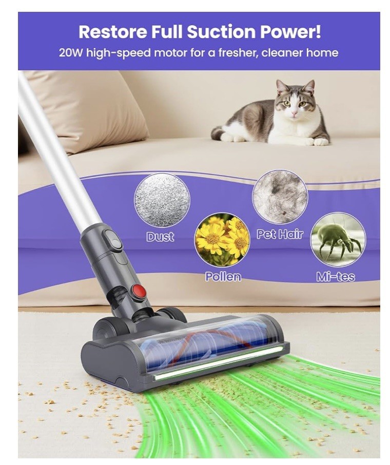 LED Brush Head for Dyson V6 DC58 DC59 DC61 DC62 DC74 Replacement