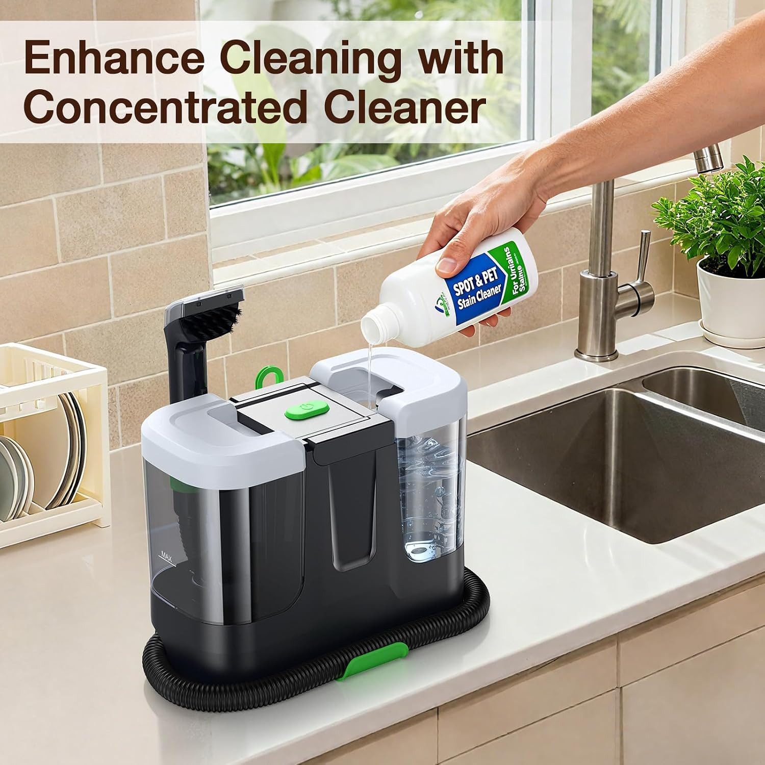 Carpet Cleaner Machine,Deep Cleaner Machine for Rug Cleaner & Couch Cleaner | Ca