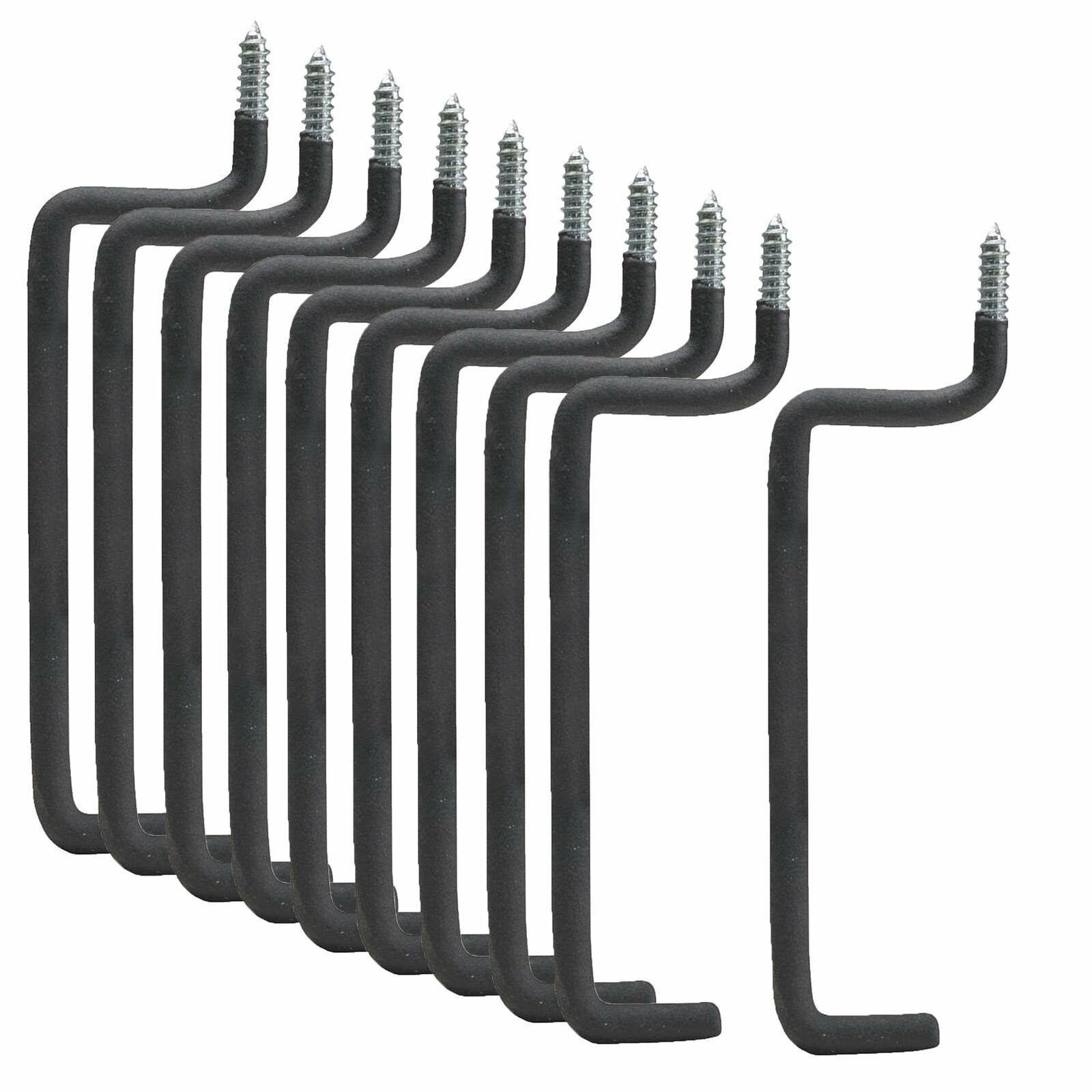 10 Pieces Heavy Duty Garage Storage Screw in Utility Tool Wall Mount Ladder Hang