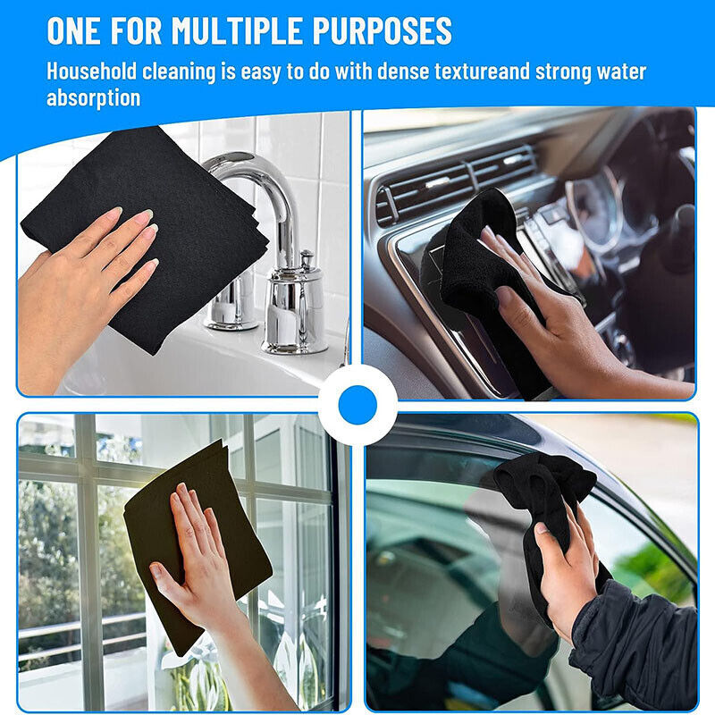 5-20 Thickened Magic Cleaning Cloth Reusable Thicken Microfiber Cleaning Rags US