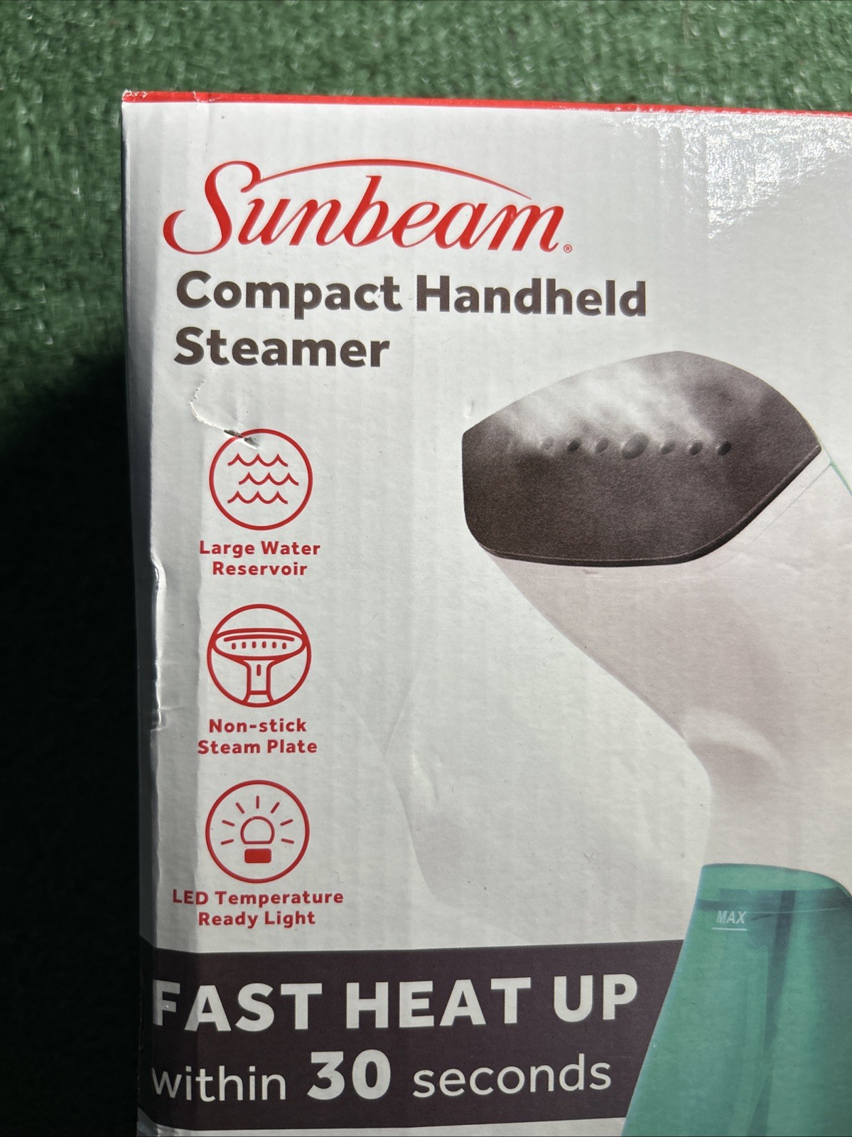 Sunbeam 1000W Compact Handheld Steamer with Brush Attachment