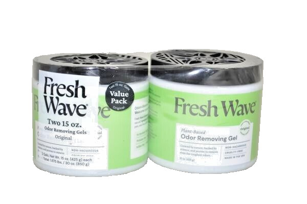 Fresh Wave Odor Removing Gel 15 oz. Pack of 2 – Odor Absorbers for Home Safer…