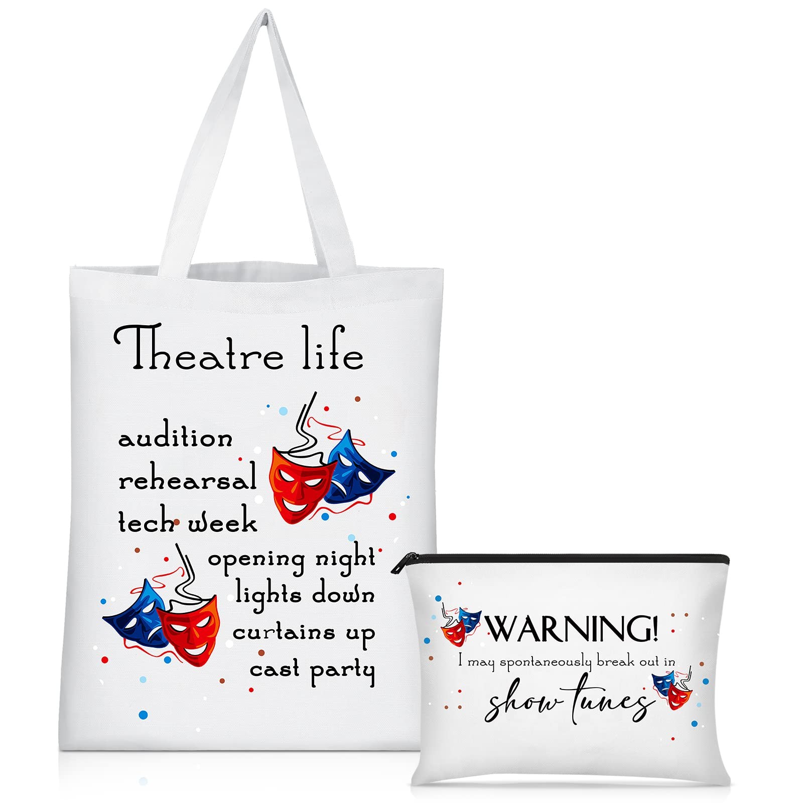 Sieral 2 30 x 40 x 10 cm (drama canvas bag), 23 x 15 (makeup White