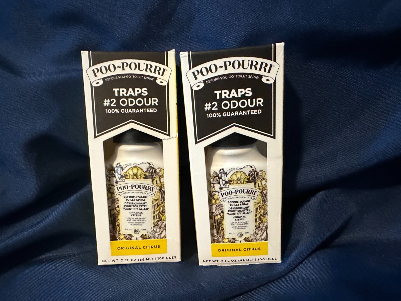 POO-POURRI Before-You-Go Original Citrus Toilet Spray – 2 oz (2 Pack)