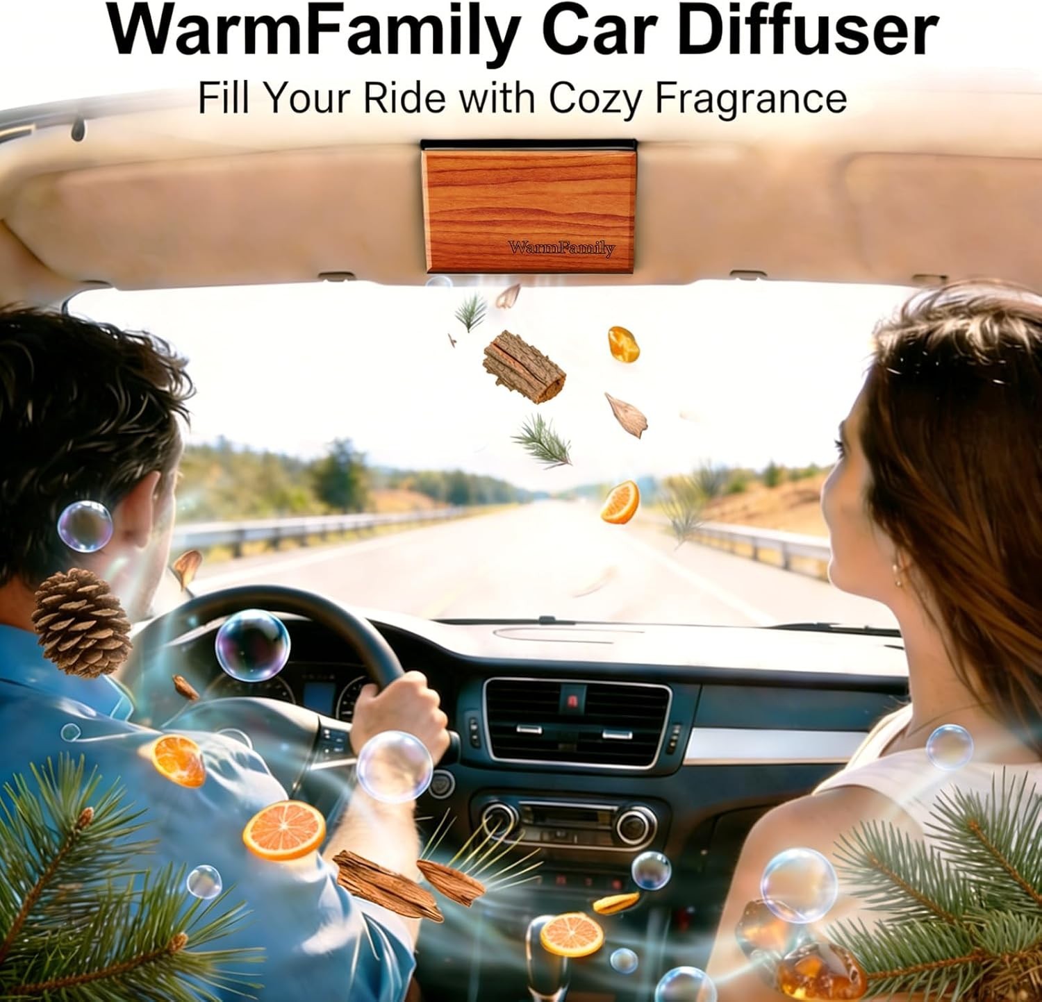Car Air Freshener – Wood Air Freshener – Car Odor Eliminator Multi Scents