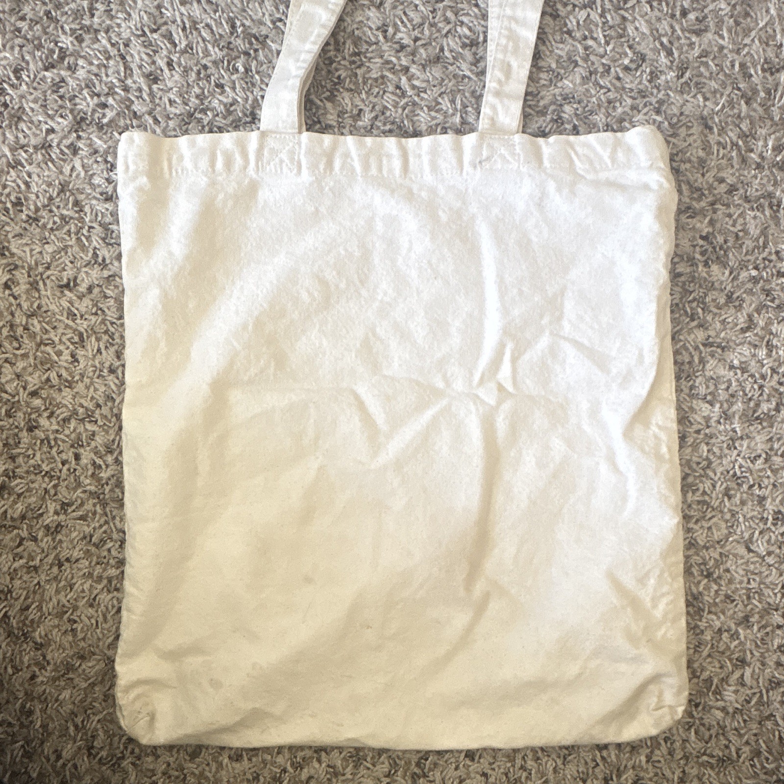Lucy Dacus Home Video Reusable Tote Bag White/Blue Print