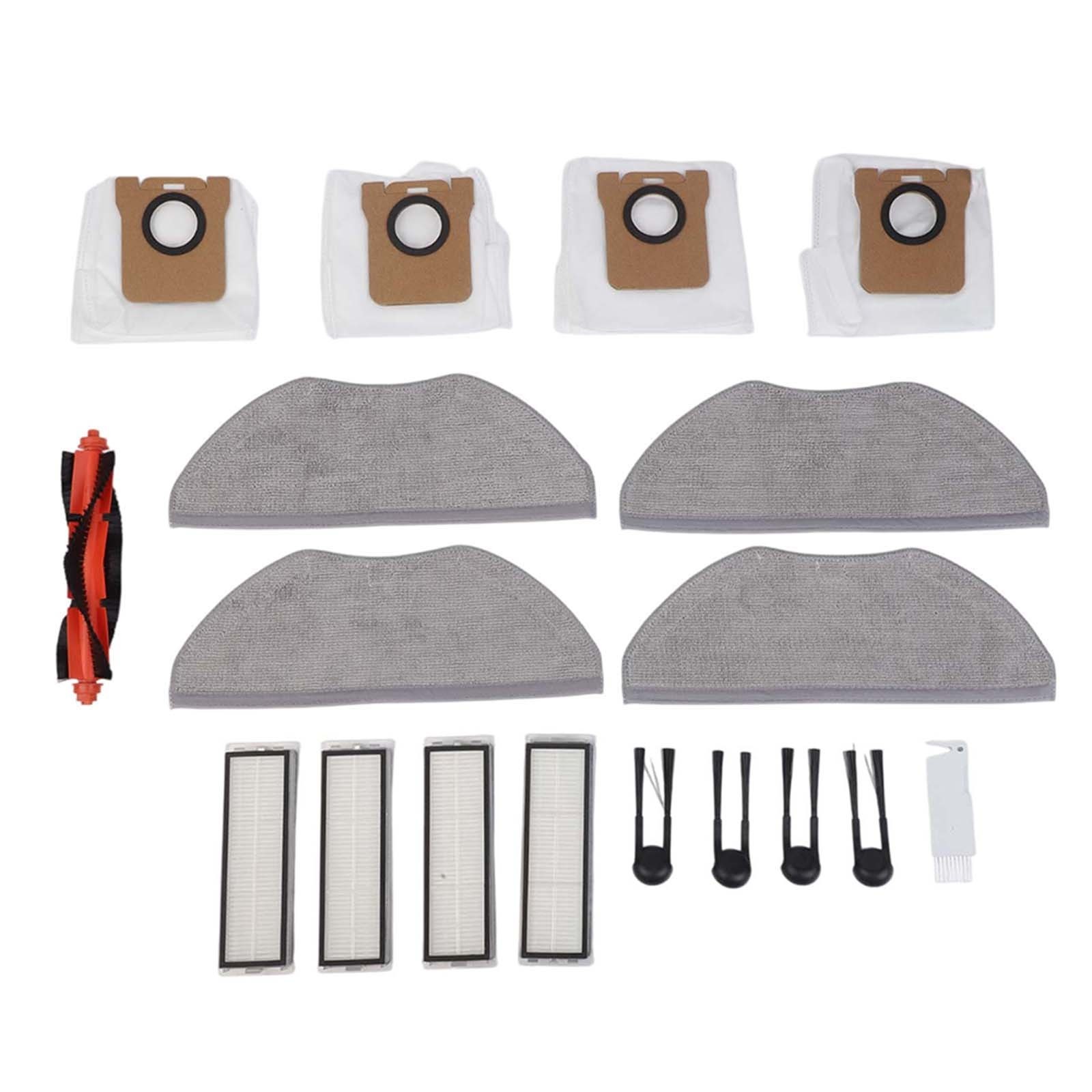 Replacement Kit for Xiaomi Robot Vacuum H40 OV51 with Brush Filter and Mop Pads