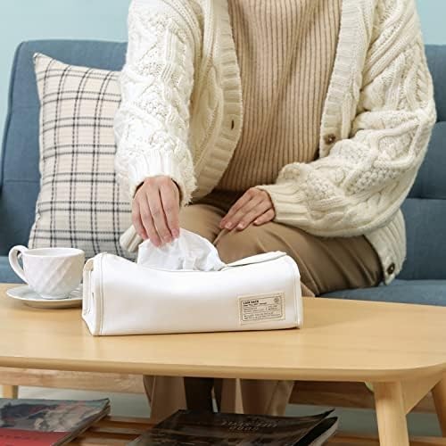 Fujiboeki Tissue Case Cover 27.5cm W x 11cm D x 6.5cm H White Fits Regular F/S