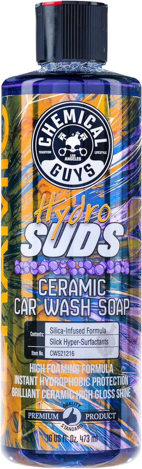 Hydrosuds Ceramic Sio₂ Shine High Foaming Car Wash Soap – Works with Foam Cannon